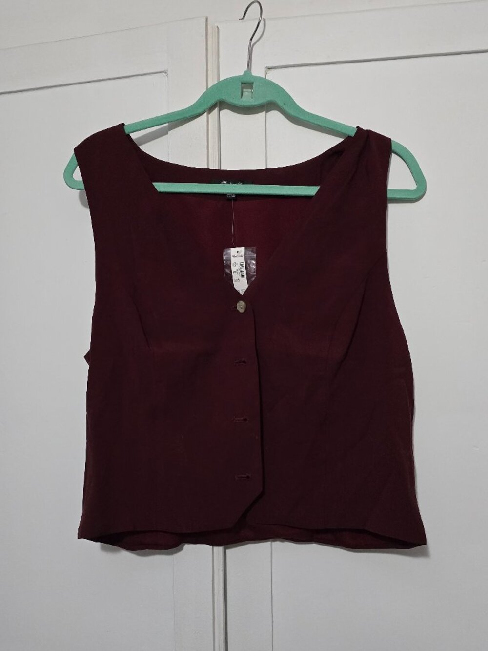 Madewell Crop Vest NWT
